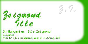 zsigmond ille business card